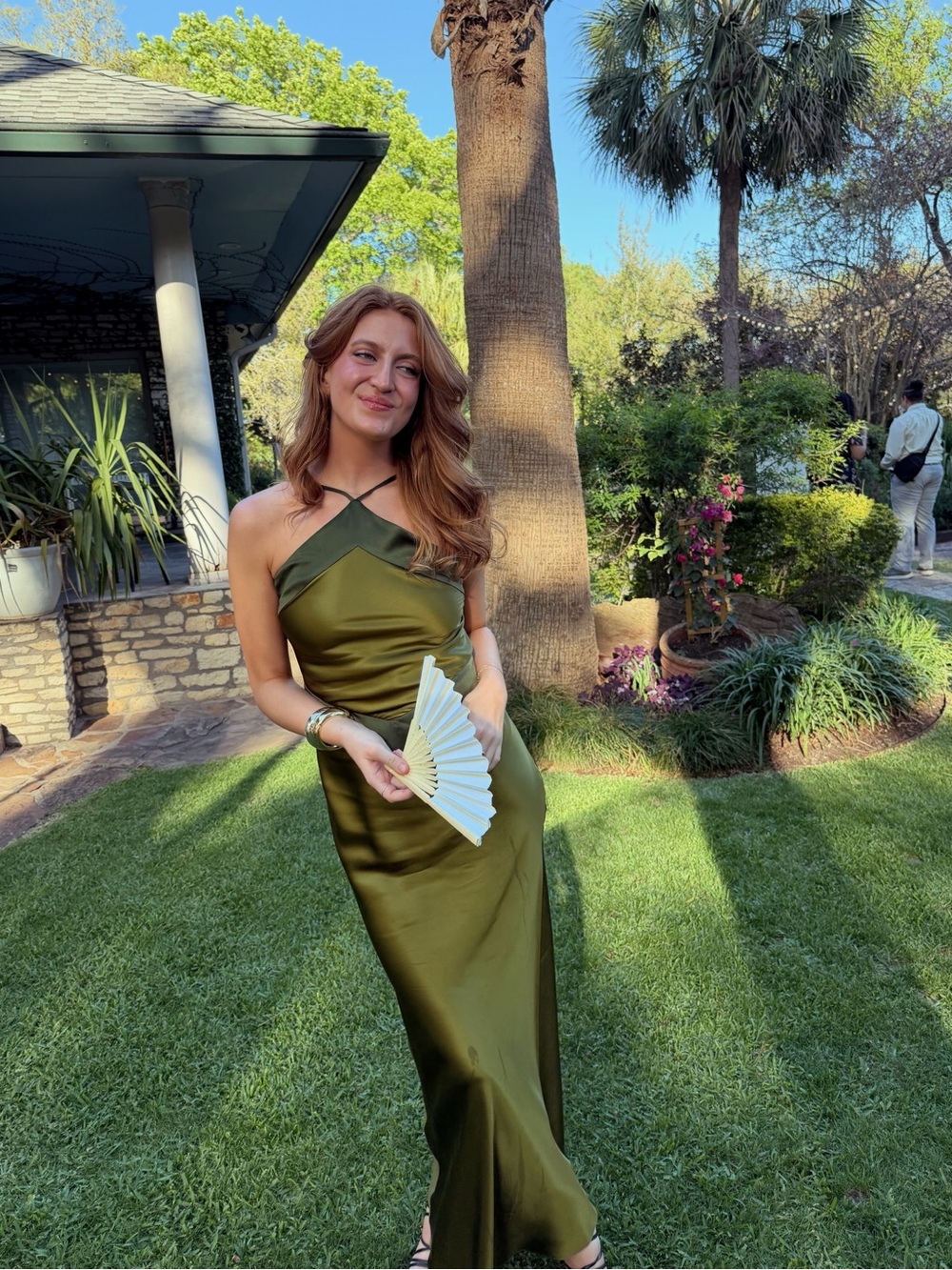 REFORMATION Jillian Silk Dress in Pear 6